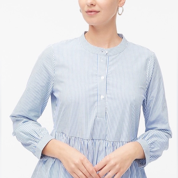 J crew blue and white striped dress - Picture 6 of 8